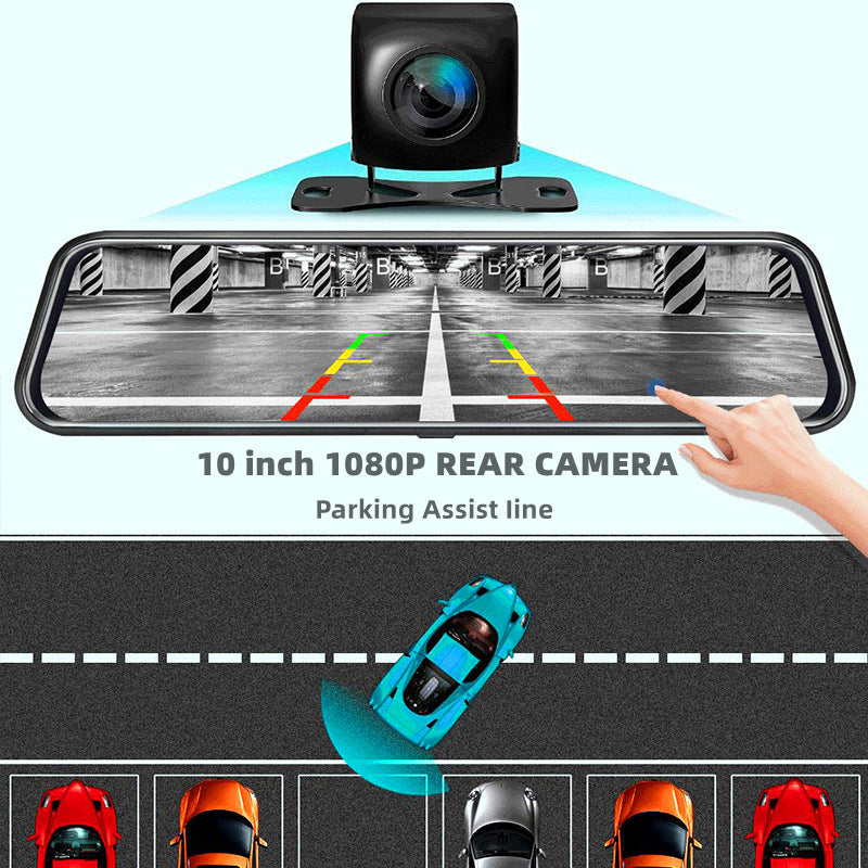 Front and Rear Dual Recording Rear View Mirror Dash Cam - fashion finesse accessories