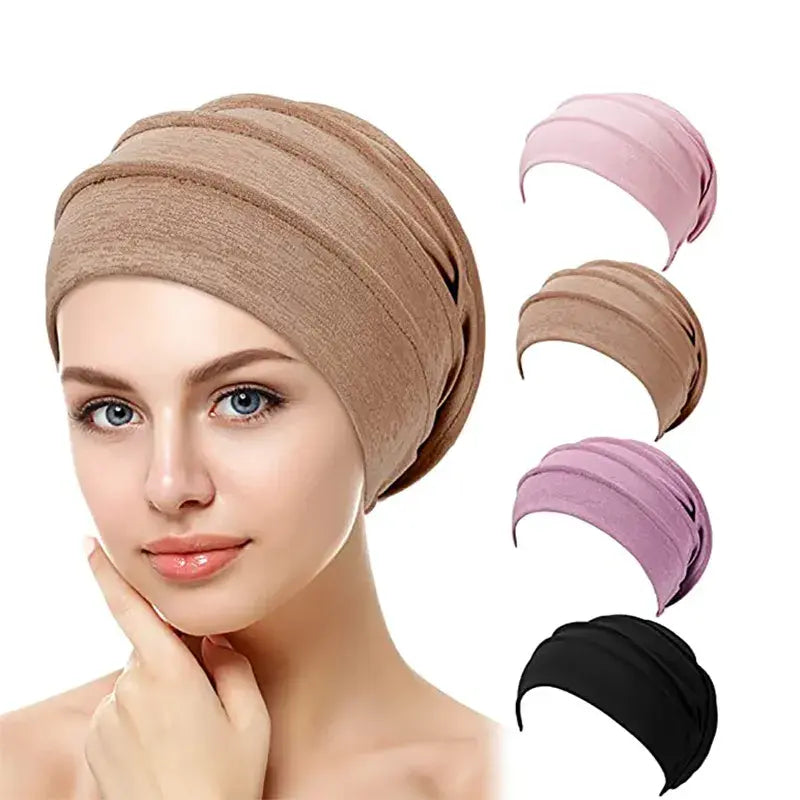 Stylish Elastic Turban Hat for Women - Comfortable & Versatile Headwear - fashion finesse accessories