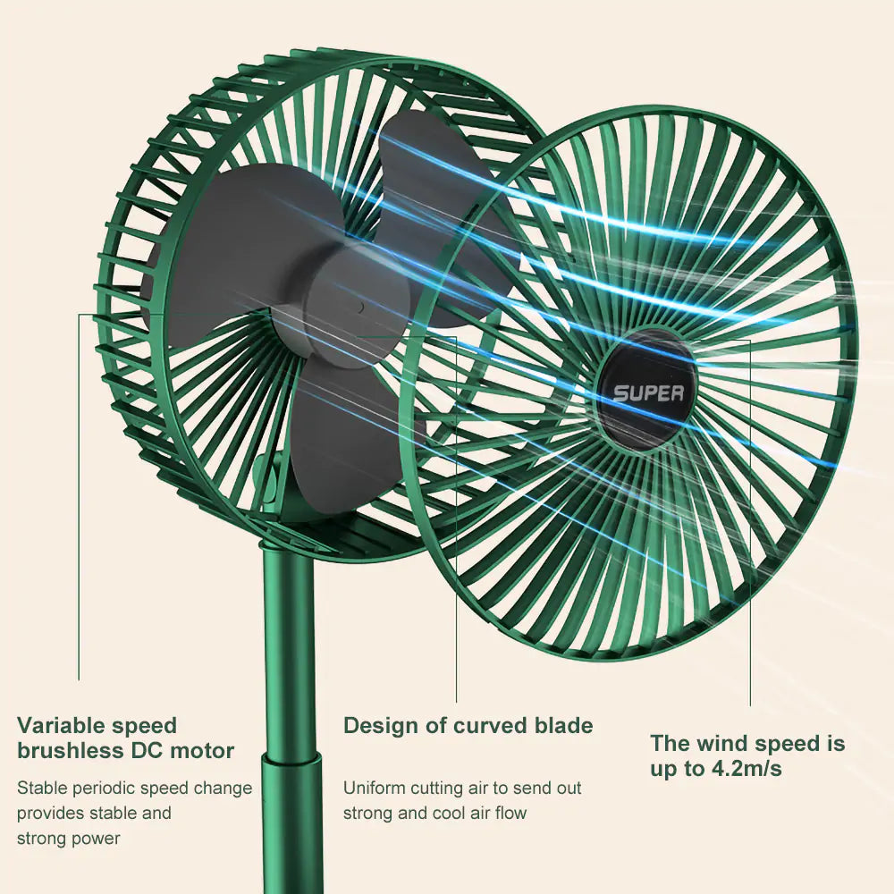 Low Noise Mini Electric Fan - fashion finesse accessories