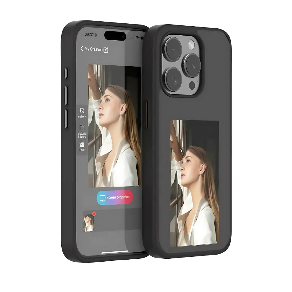 Innovative E-Ink Phone Case for iPhone, Samsung, and More - NFC, Snap Frame™, and Color Display Options