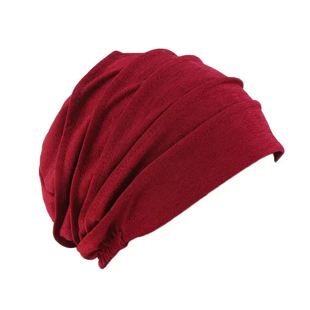 Stylish Elastic Turban Hat for Women - Comfortable & Versatile Headwear - fashion finesse accessories