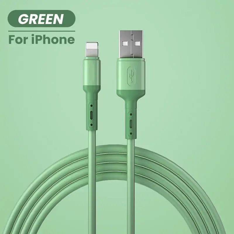 Lightning Silicone Charger Cable - fashion finesse accessories