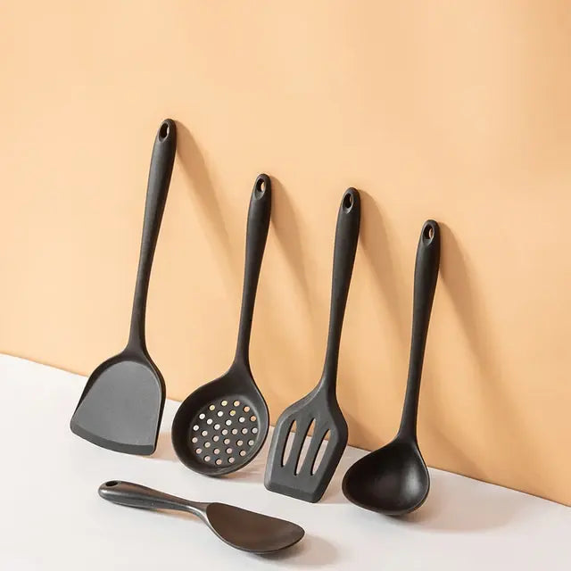 Premium Silicone Cooking Utensils Set - Durable, Heat-Resistant, Non-Stick Kitchen Essentials - fashion finesse accessories