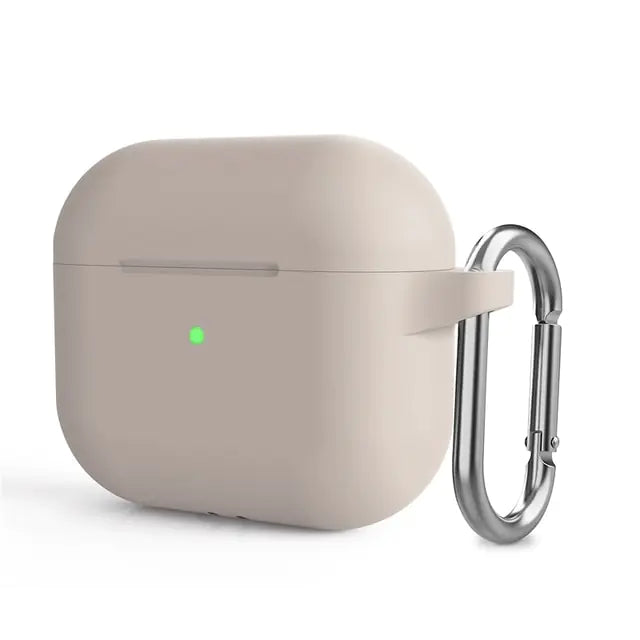 Airpods pro 3rd generation silicone charging cases with Carabiner ring holder - fashion finesse accessories