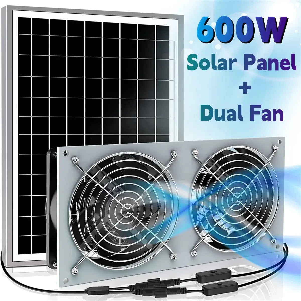 Solar Power Ventilation Fan - fashion finesse accessories