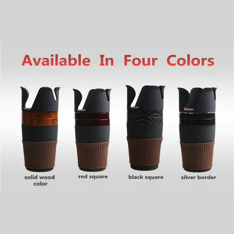 Multi-Functional 4-in-1 Rotatable Car Cup Holder - Space Saver - fashion finesse accessories