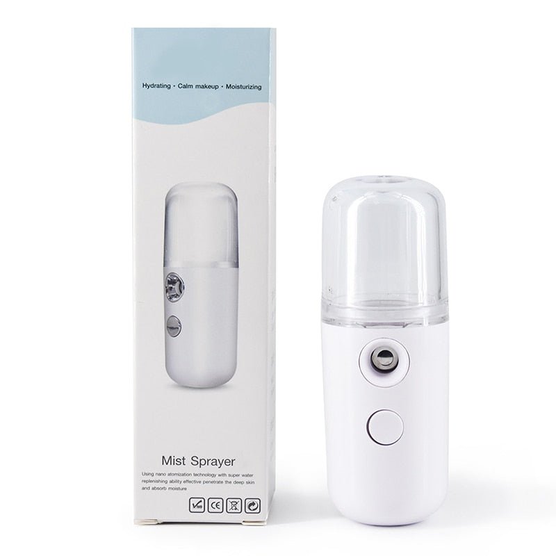 Nano Mist Facial Sprayer Beauty Instrument USB Face Steamer Moisturizing Beauty - fashion finesse accessories