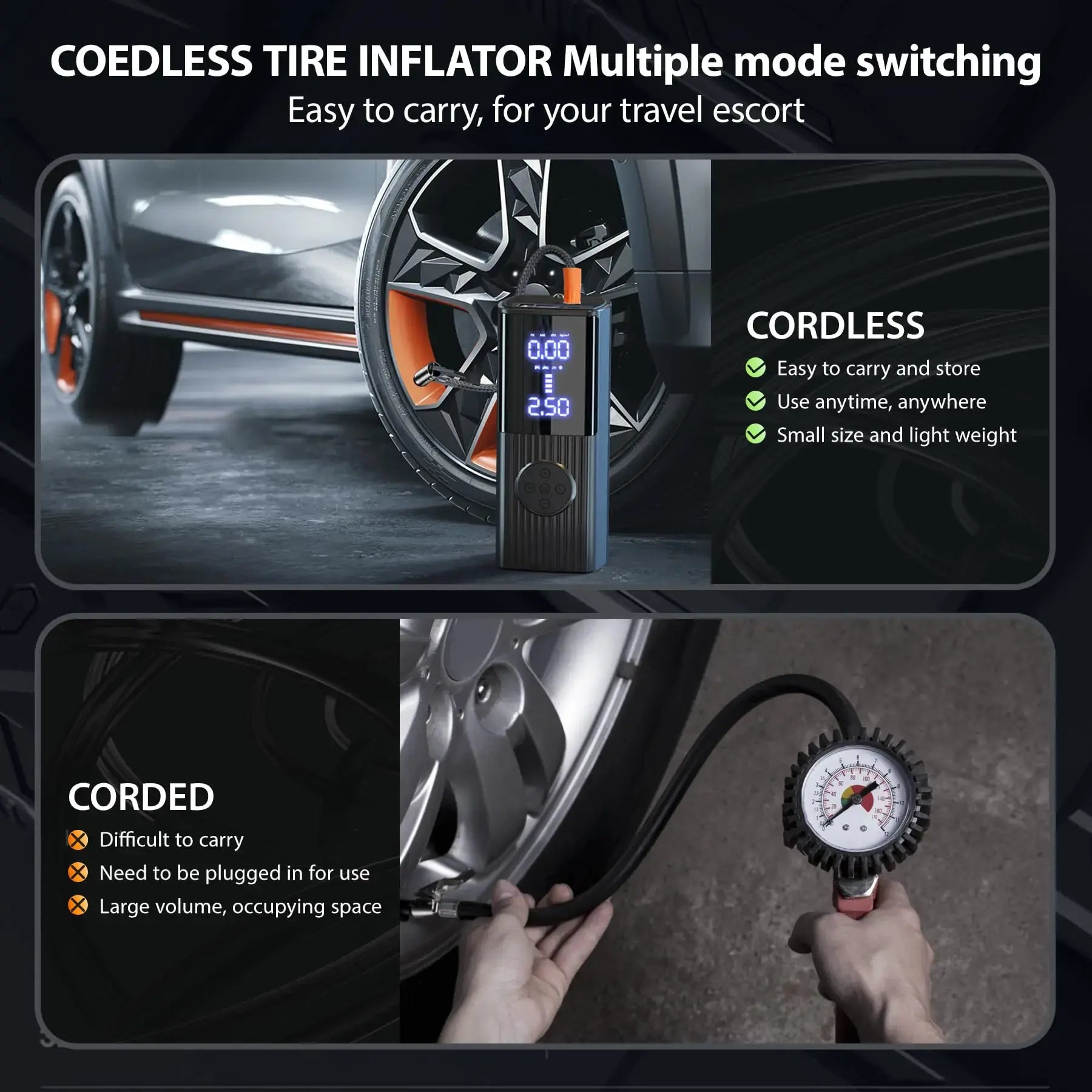 Power Tire Inflator - fashion finesse accessories