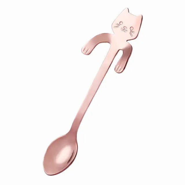 STAINLESS STEEL CAT TEASPOONS - fashion finesse accessories