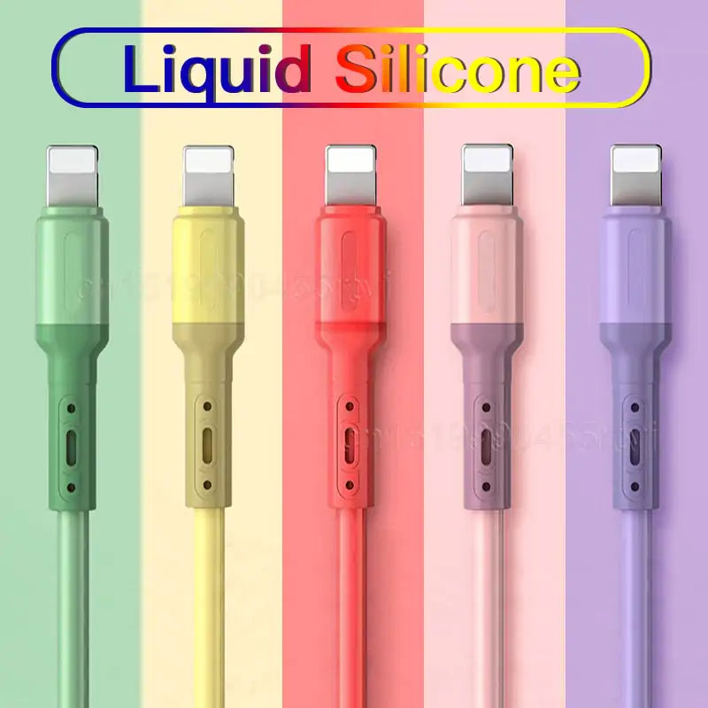 Lightning Silicone Charger Cable - fashion finesse accessories