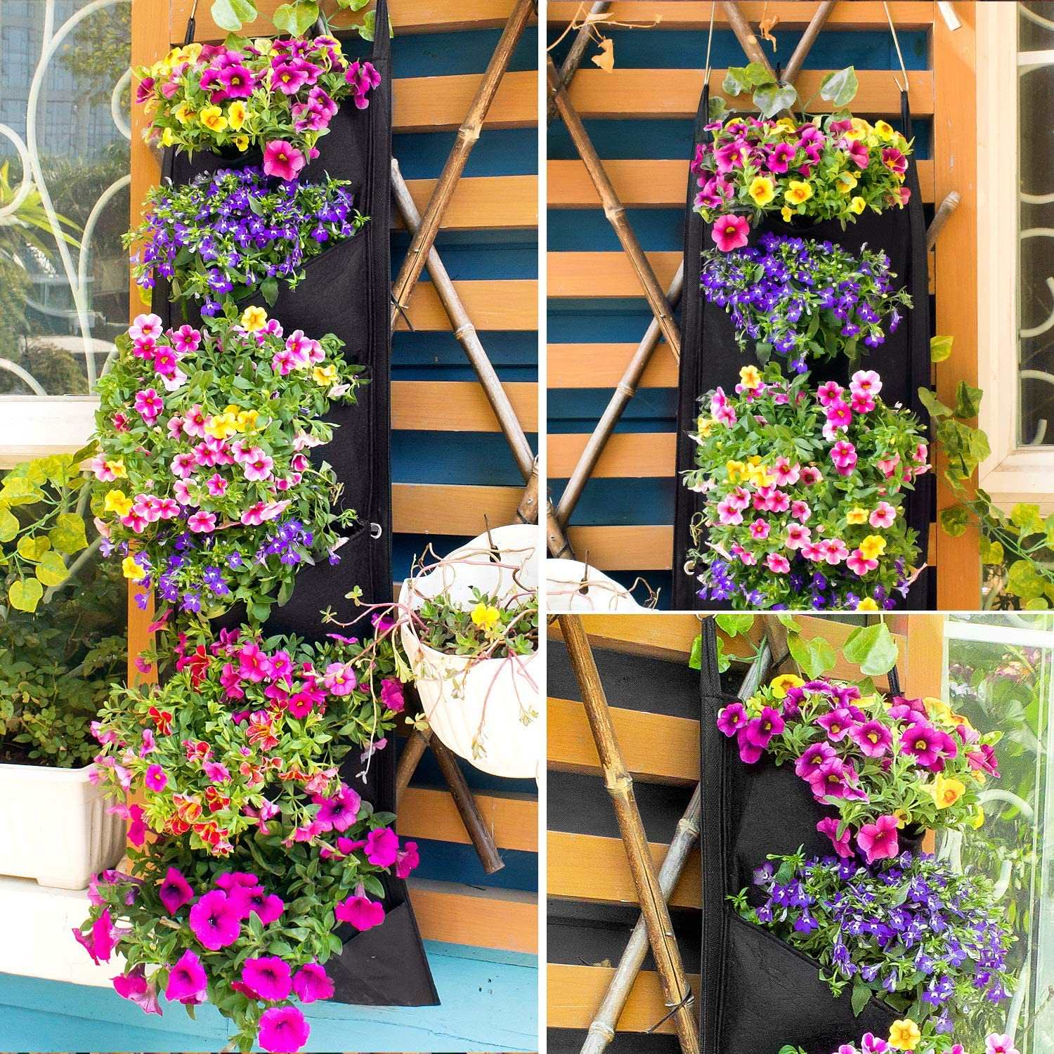 Vertical Hanging Garden Flower Pots - fashion finesse accessories